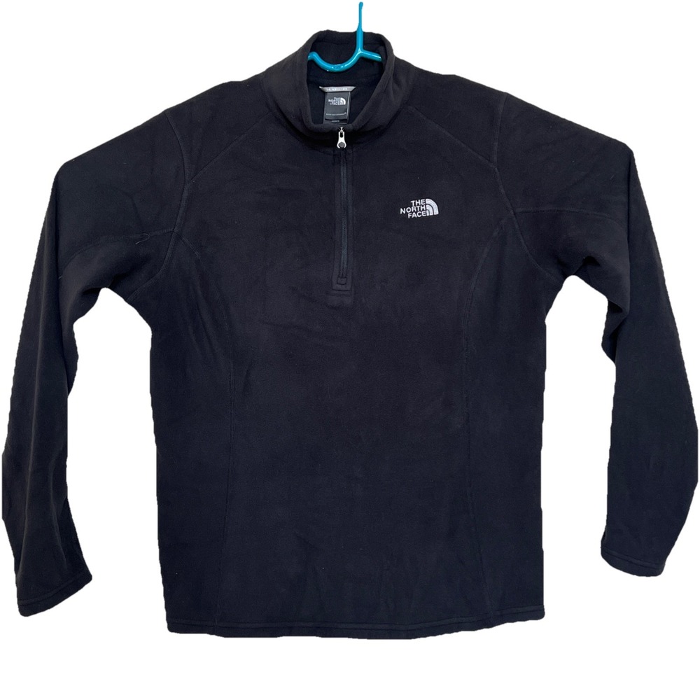 The North Face Polartec Classic‎ 1/4 Zip Black Fleece Pullover Women's Large